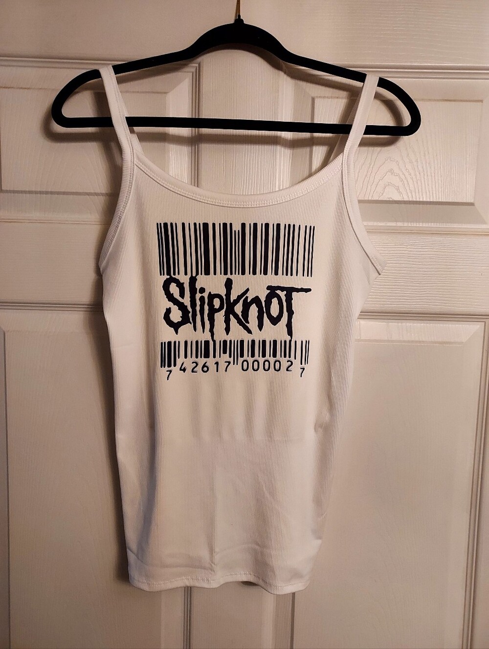 Slipknot Bar Code Shirt Tank top slipknot shirt numetal For Crop Top Add Note